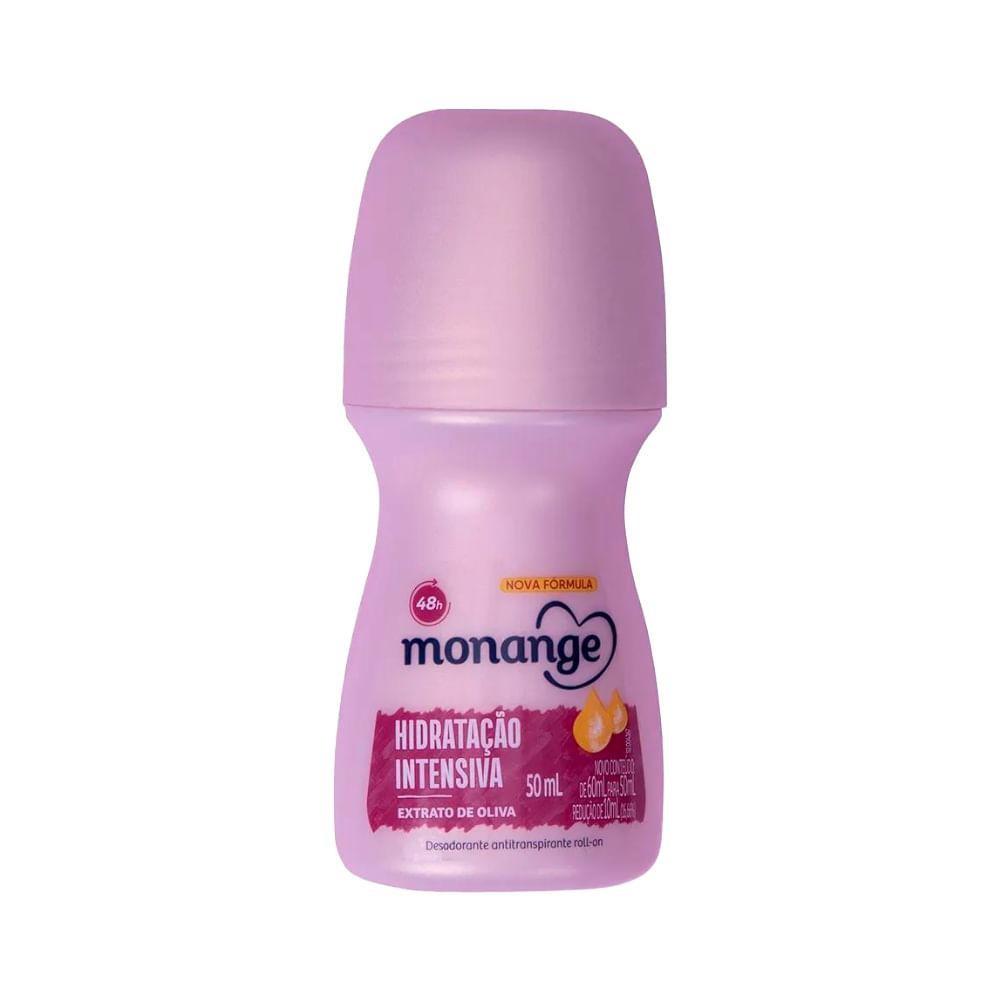 Desodorante Monange Feminino 50ML Roll On Hidratacao Intensiva