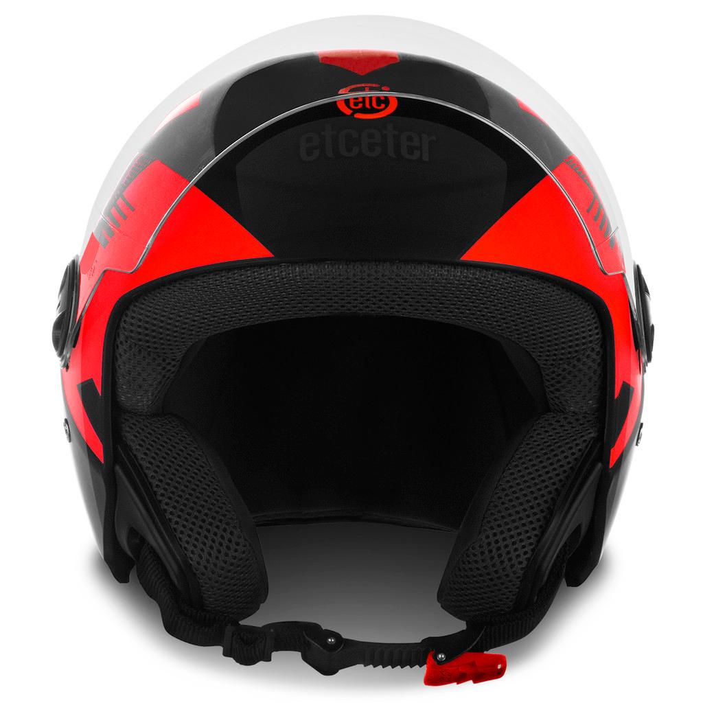 Capacete Aberto C/Viseira Transparente Masculino Feminino New Liberty Three Etceter Open