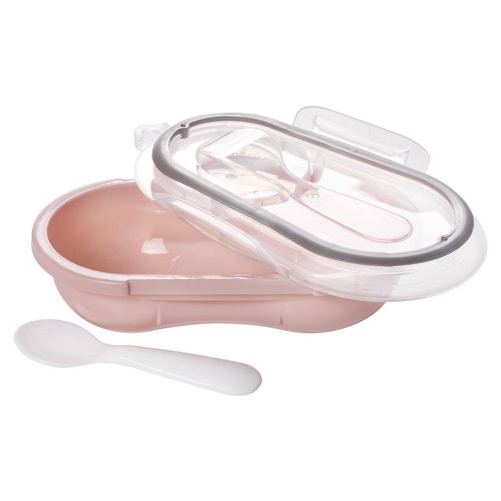 Pote Porta Papinha Hermético Com Colher Arco Íris Plasútil
