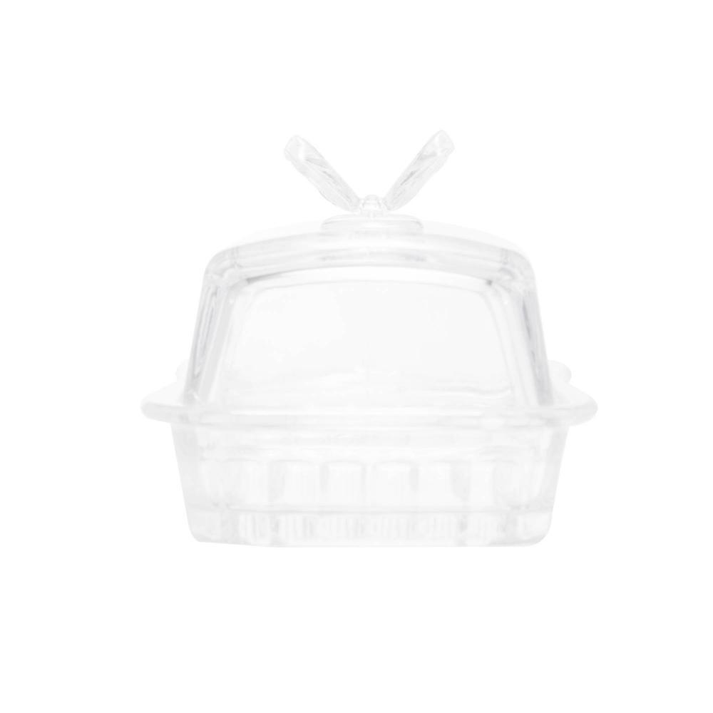 Manteigueira Butterfly De Vidro Com Tampa 17cm - Wolff
