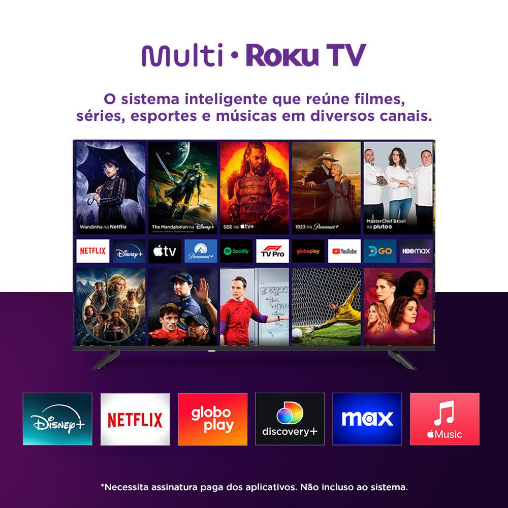 Smart TV Dled 43 Fhd Multi Roku 3hdmi 2USB Wi-fi - Tl082e