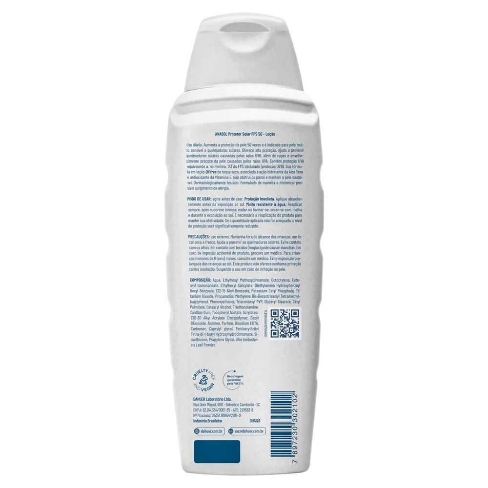 Kit 2 Und Anasol Protetor Solar Locao FPS 50 - 350 Ml