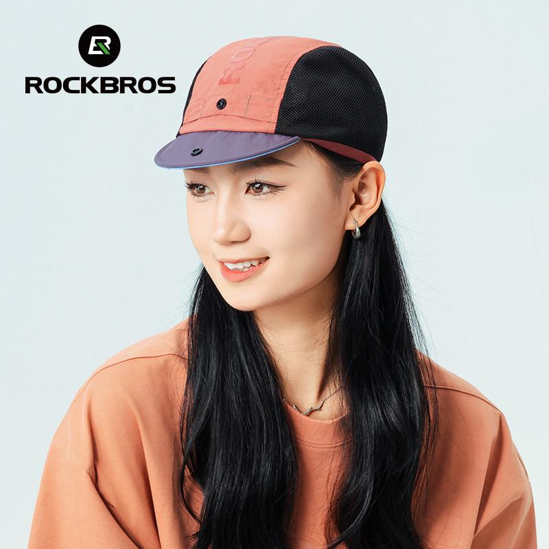Rockbros Ciclismo Crânio Boné Respirável Secagem Rápida À Prova De Vento Protetor Solar Portátil Bicicleta Chapéu Masculino E Feminino Equipamentos Es