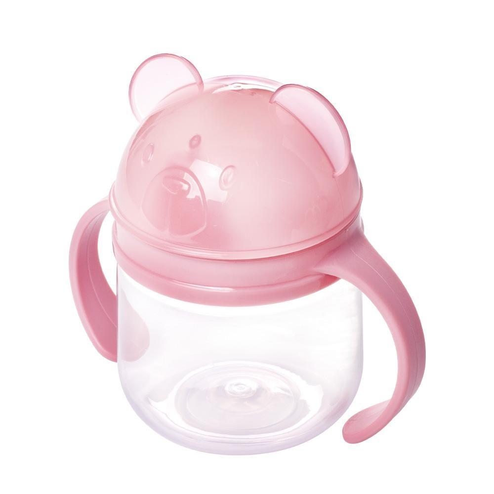 Caneca De Treinamento Com Bico 260 Ml Ursa Rosa Plasútil