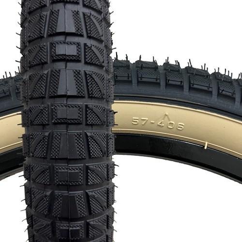 Pneu Aro 20x2.25 Paco Rider 57-406 Faixa Bege Bike Bmx Balão