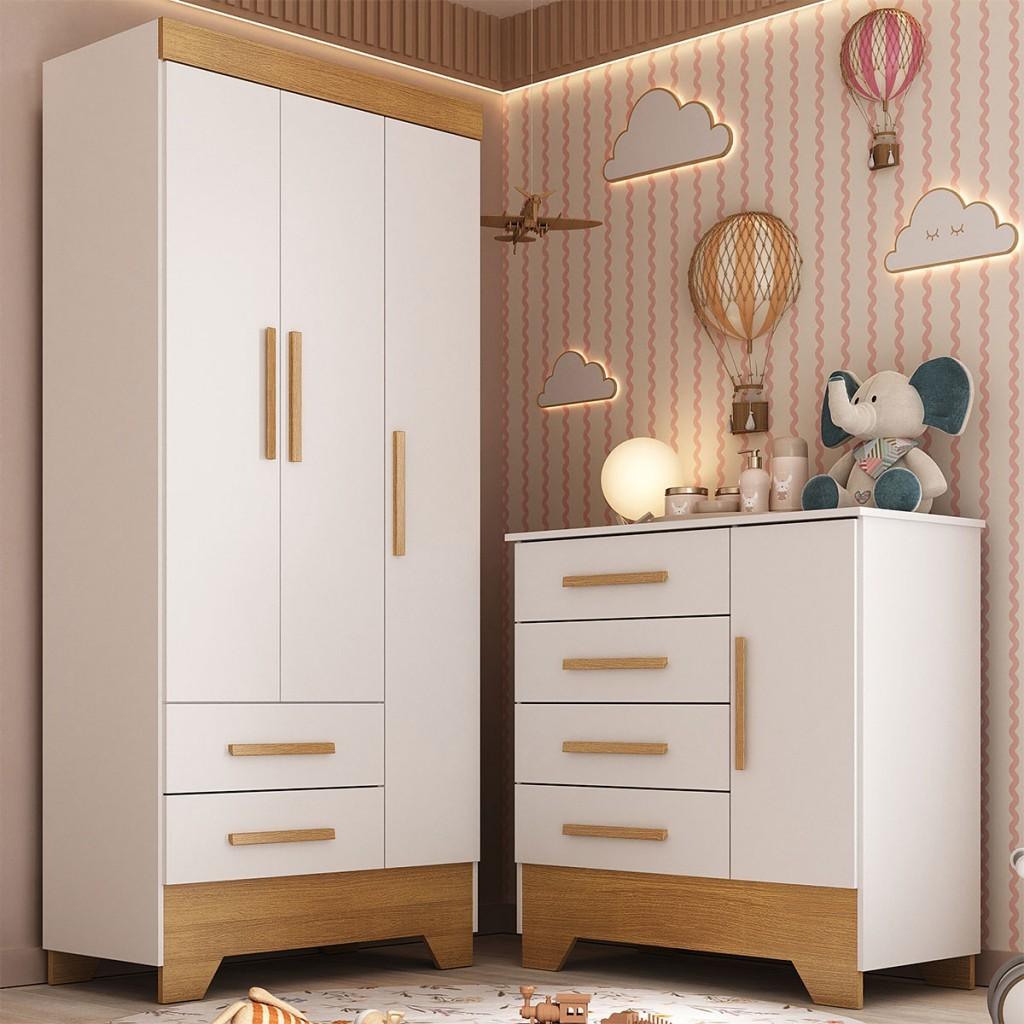 Quarto Infantil Completo Soninho 4 Portas 6 Gavetas - Panorama Móveis