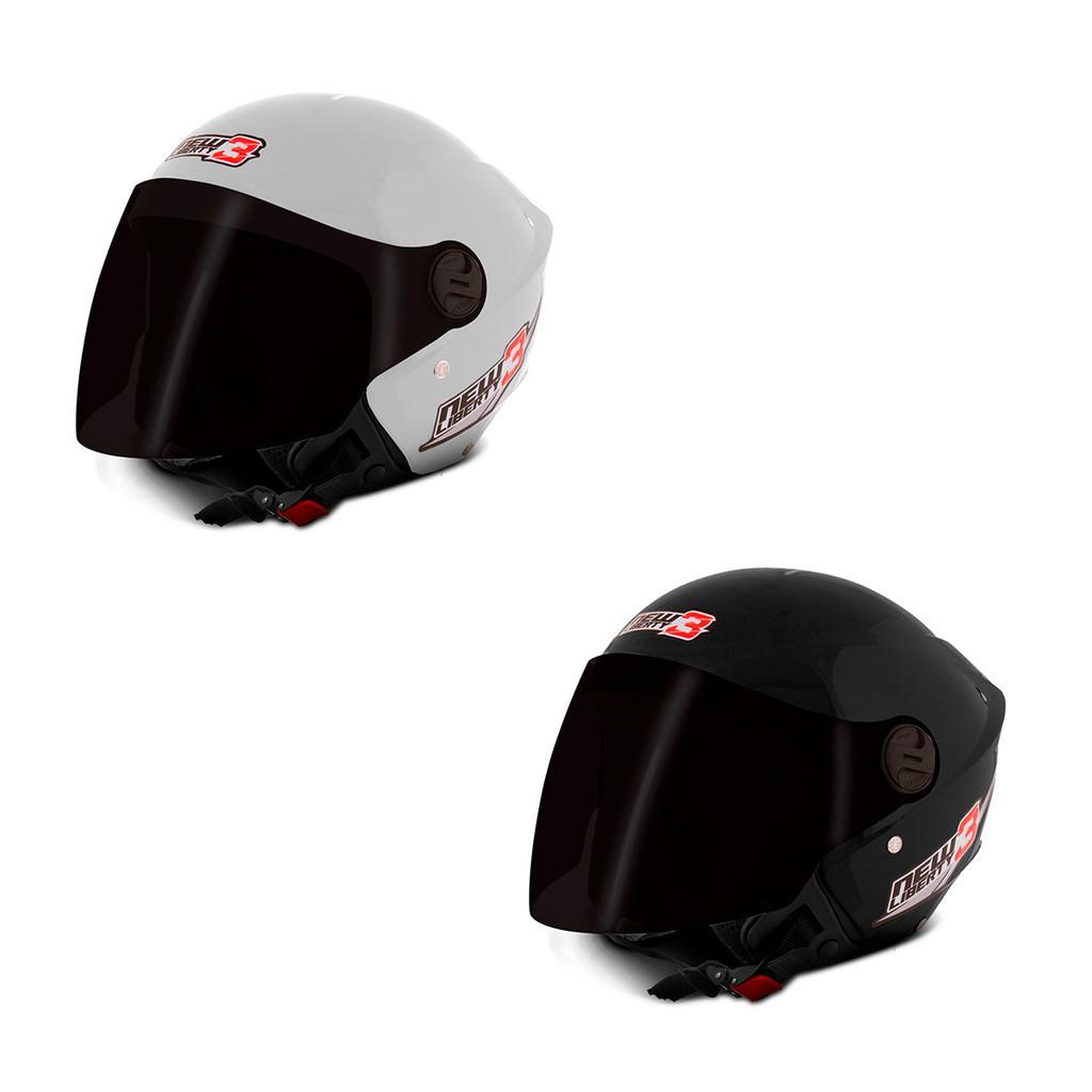 Capacete Moto PRO Tork Aberto New Liberty 3 Three Viseira Fumê Diversos Tamanhos/modelos - PRO Tork