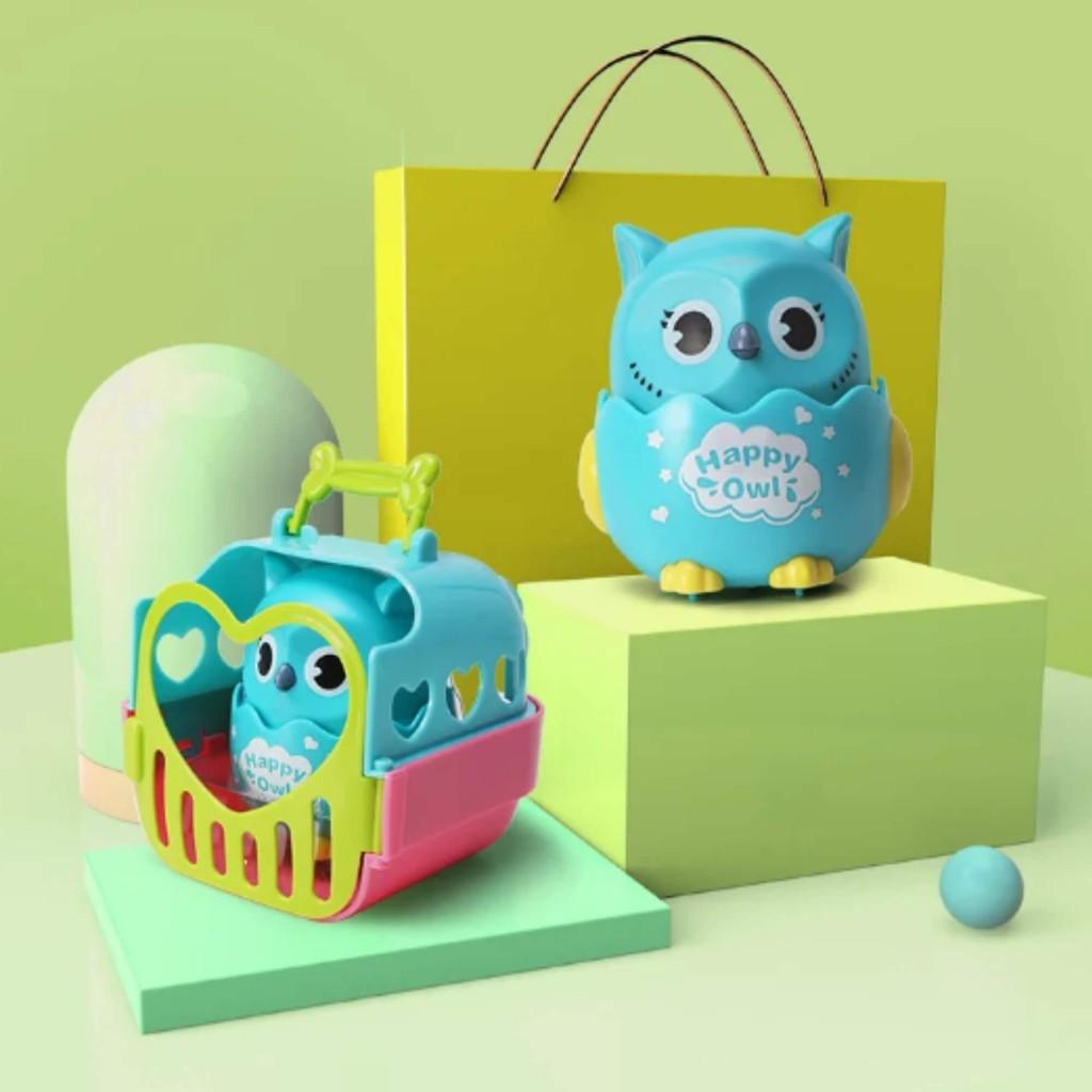 Brinquedo Infantil Coruja Na Casinha Sortida E Unitária Coloria