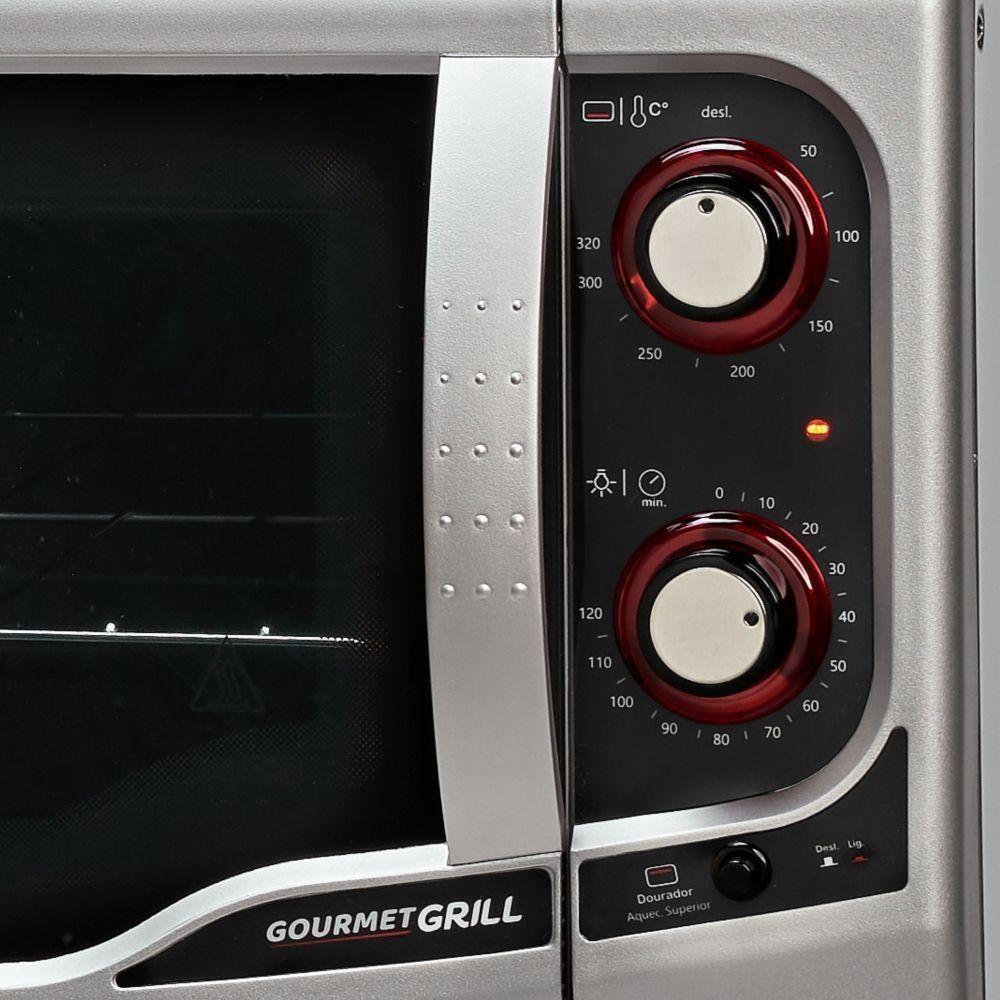 Forno Elétrico Fischer Gourmet Grill Gii Bancada Prata 44L 127V 9741-79183