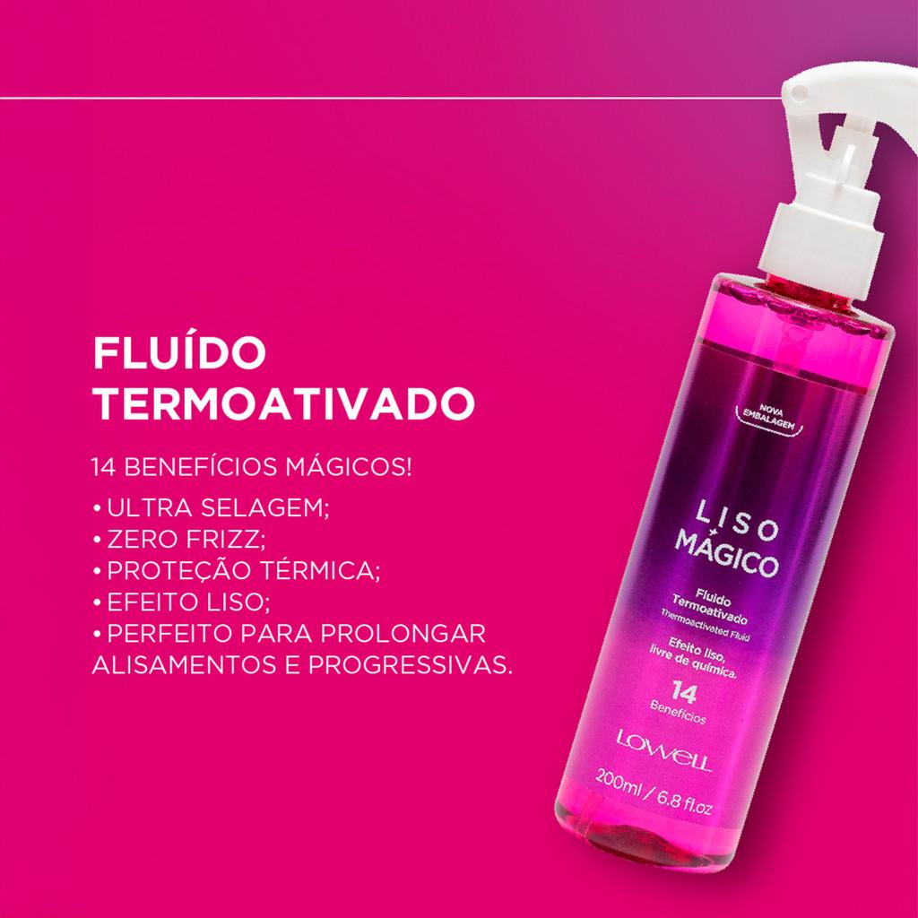 Lowell Keeping Liss Liso Magico Kit Completo 5 Produtos