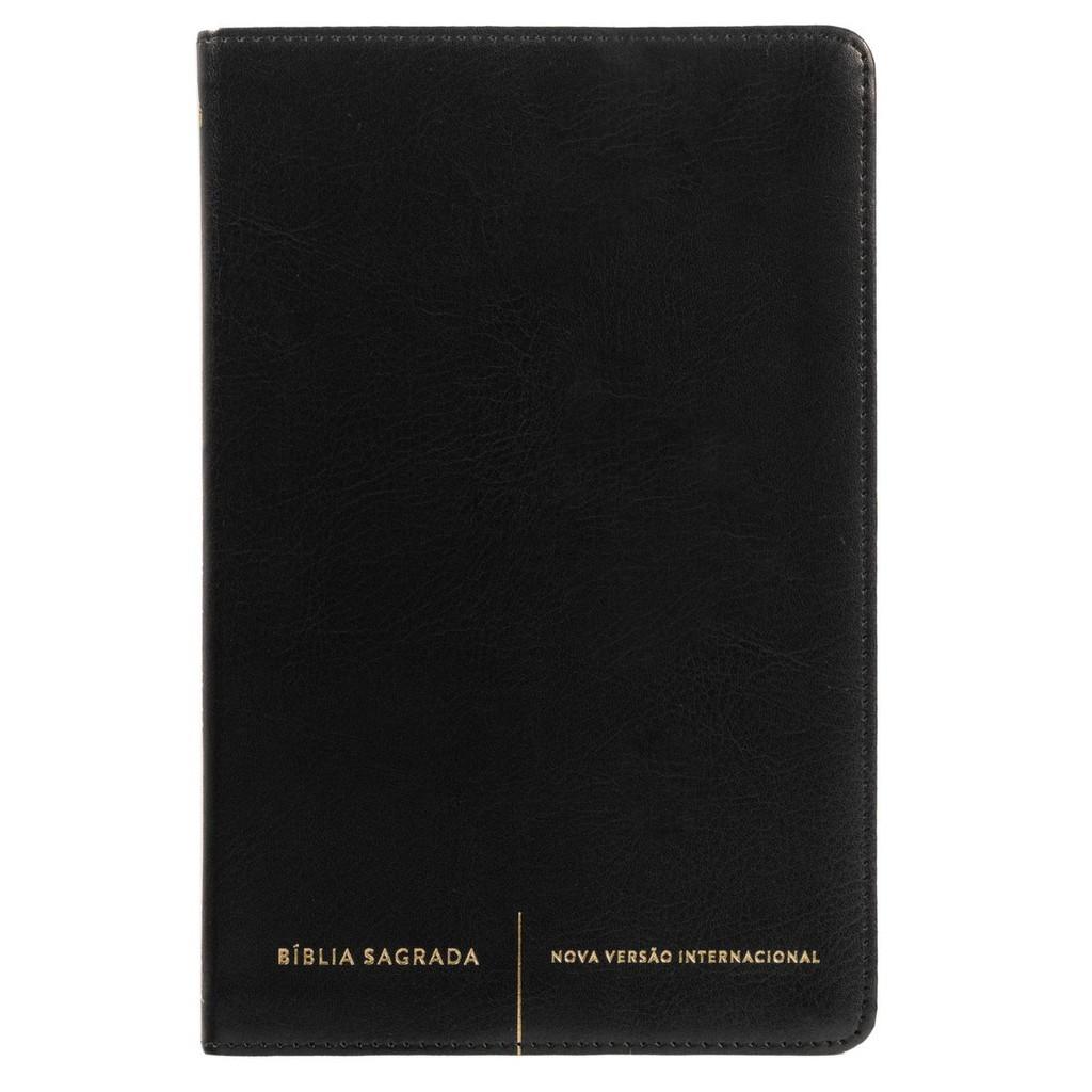 Bíblia Sagrada Slim Nvi Capa Luxo Preta