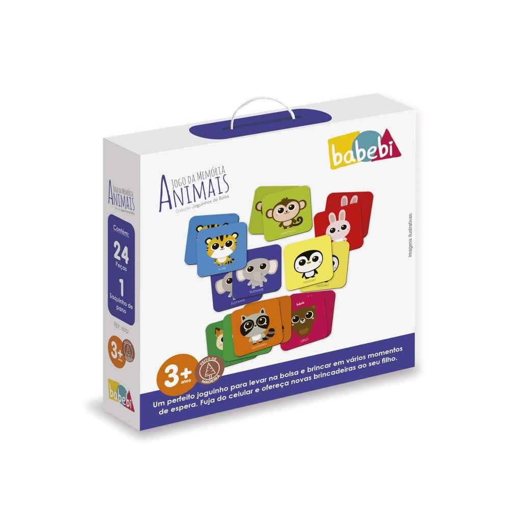 Joguinhos De Bolsa Jogo Da Memória Animais Babebi