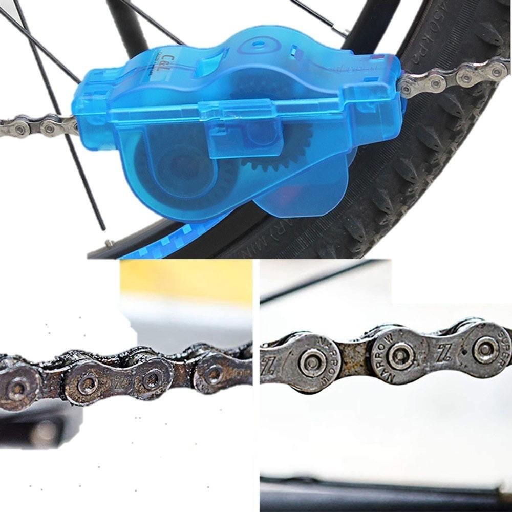 Kit Limpeza Bike Limpador De Corrente Kit Escova Catraca K7