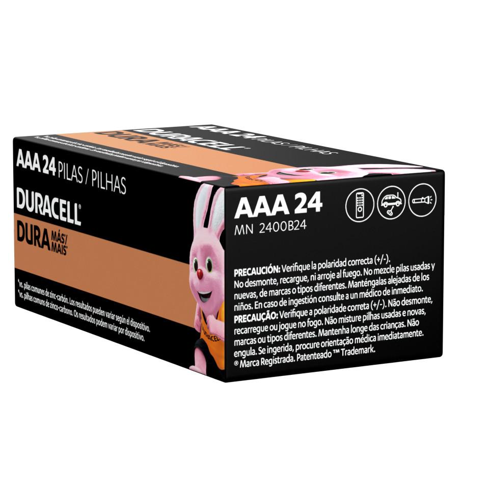 Pilha Alcalina Aaa Palito Duracell Com 24 Unidades