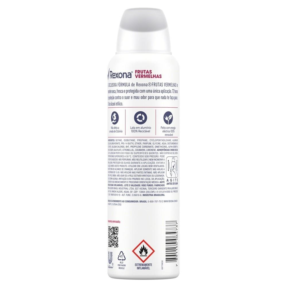 Desodorante Aerossol Rexona Suave Frutas Vermelhas 150ml