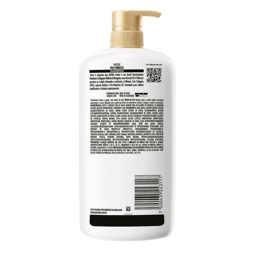 Shampoo Pantene Colageno 1L
