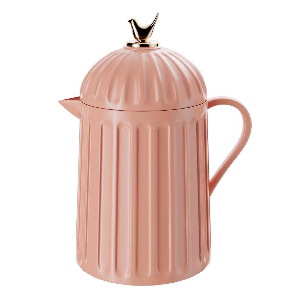Bule Wolff Colibri De Cerâmica Com Tampa Rosa 600ml