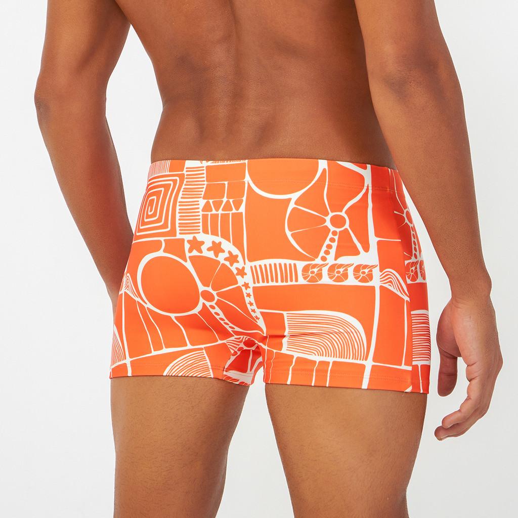 Sunga Estampada Boxer Masculina Box Malha Fria Básica Forro Interno Proteção Uv+ Acqua Rio