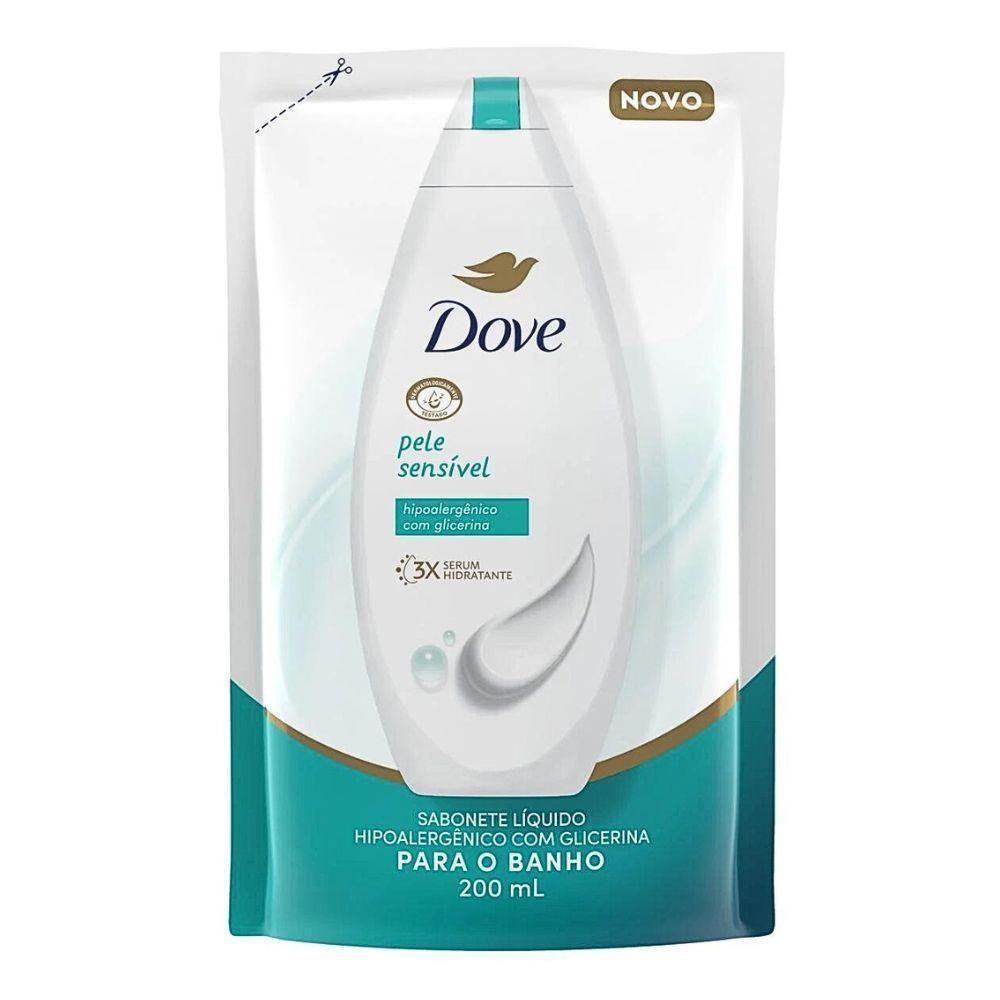 Sabonete Líquido Dove Pele Sensível Refil Com 200ml