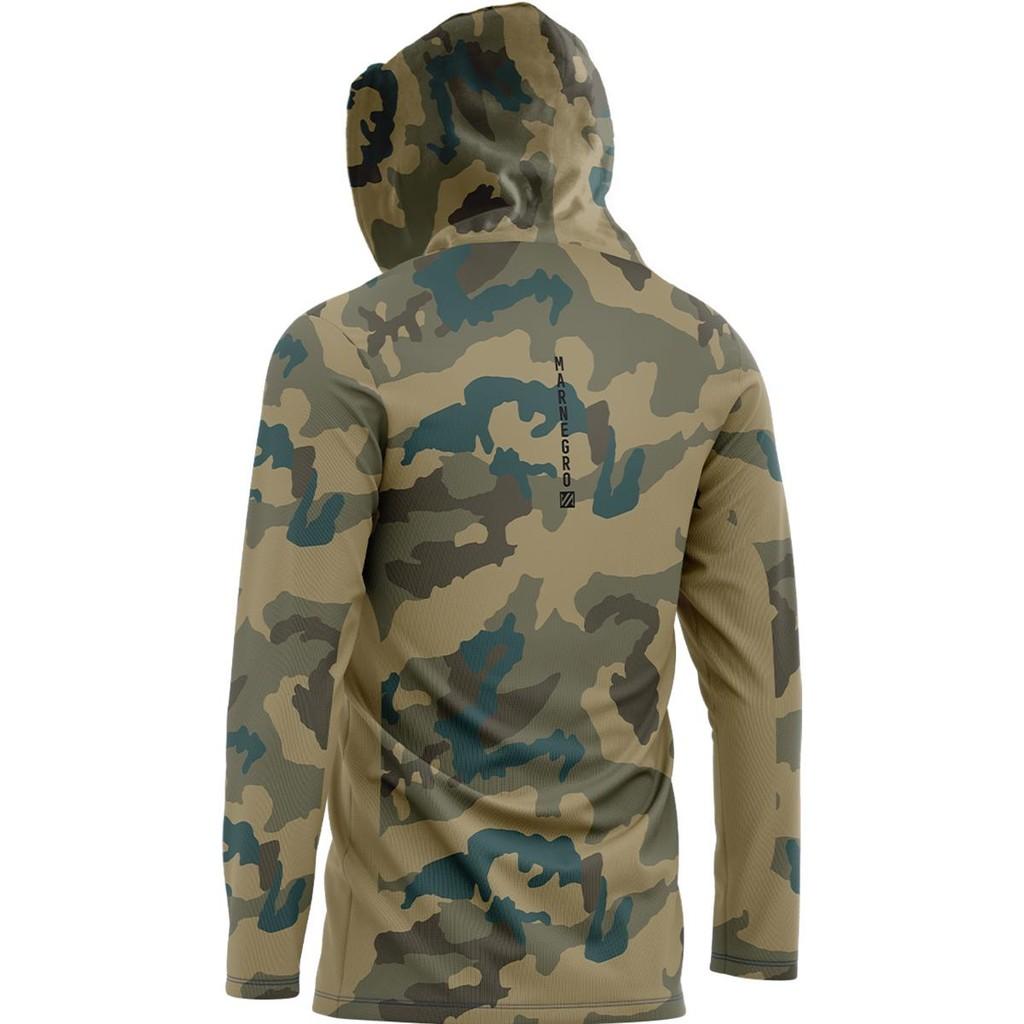 Camiseta X Protection Sublimada Masculina Camuflada Caqui - Mar Negro