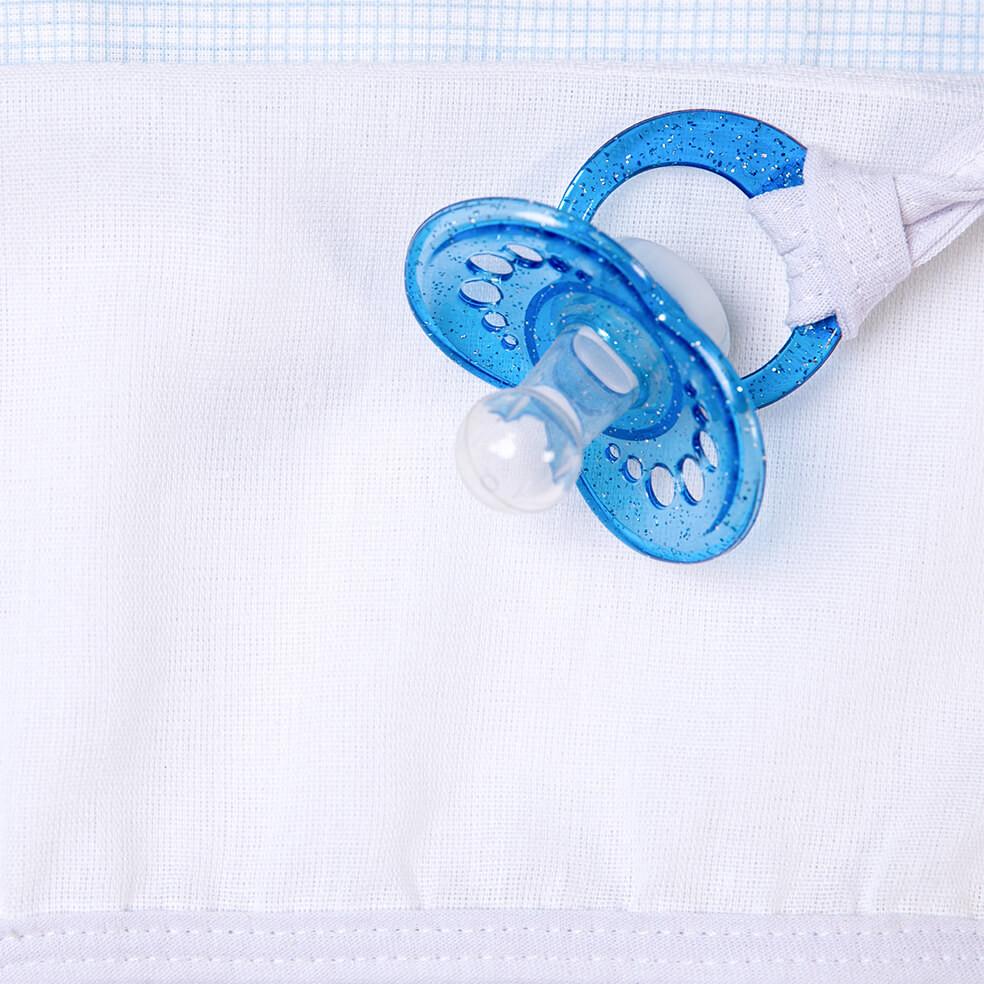 Kit Pano De Boca Bordados Papi Prendedor Cavalo - 3 Peças