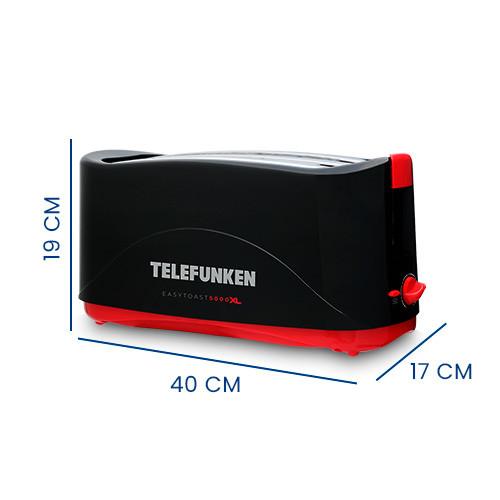 Torradeira Elétrica 4 Fatias 3 Em 1 Telefunken Easytoast 5000 Xl
