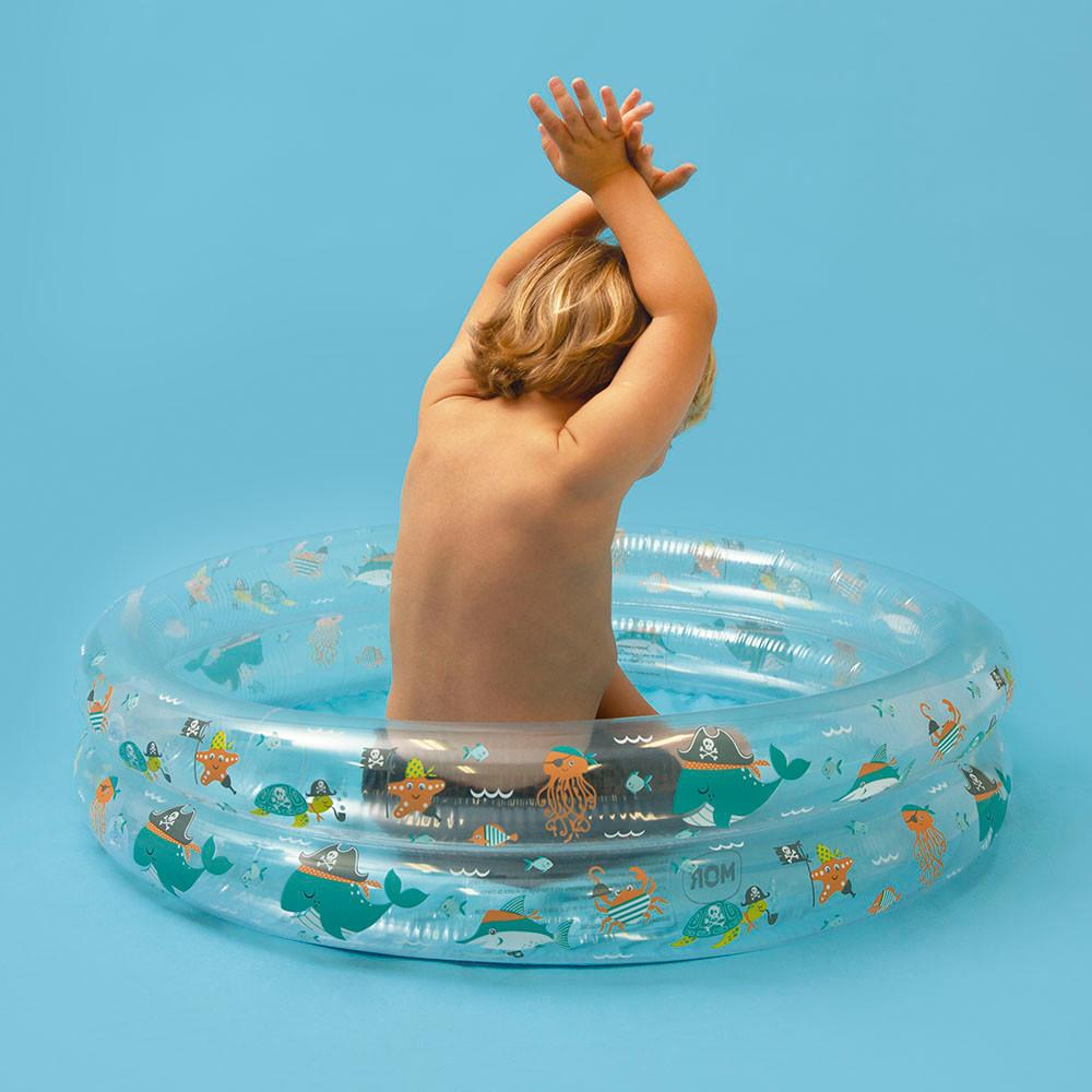 Piscina Redonda 90L Infantil Inflável Fundo Mar 90x20cm Mor