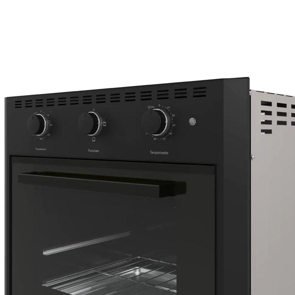 Forno Elétrico De Embutir Nardelli E60 Luz Interna E Função Grill 60litros Preto 220V