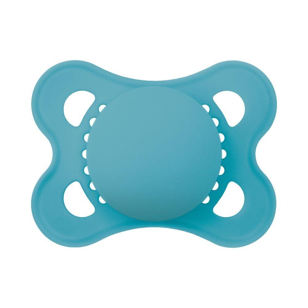 Kit Com 3 Chupetas Original Bico De Silicone 0m+ Azul - Mam