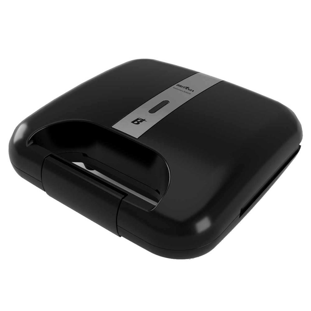 Sanduicheira Grill Bgr02pi Preto Com Acabamento Inox Britânia