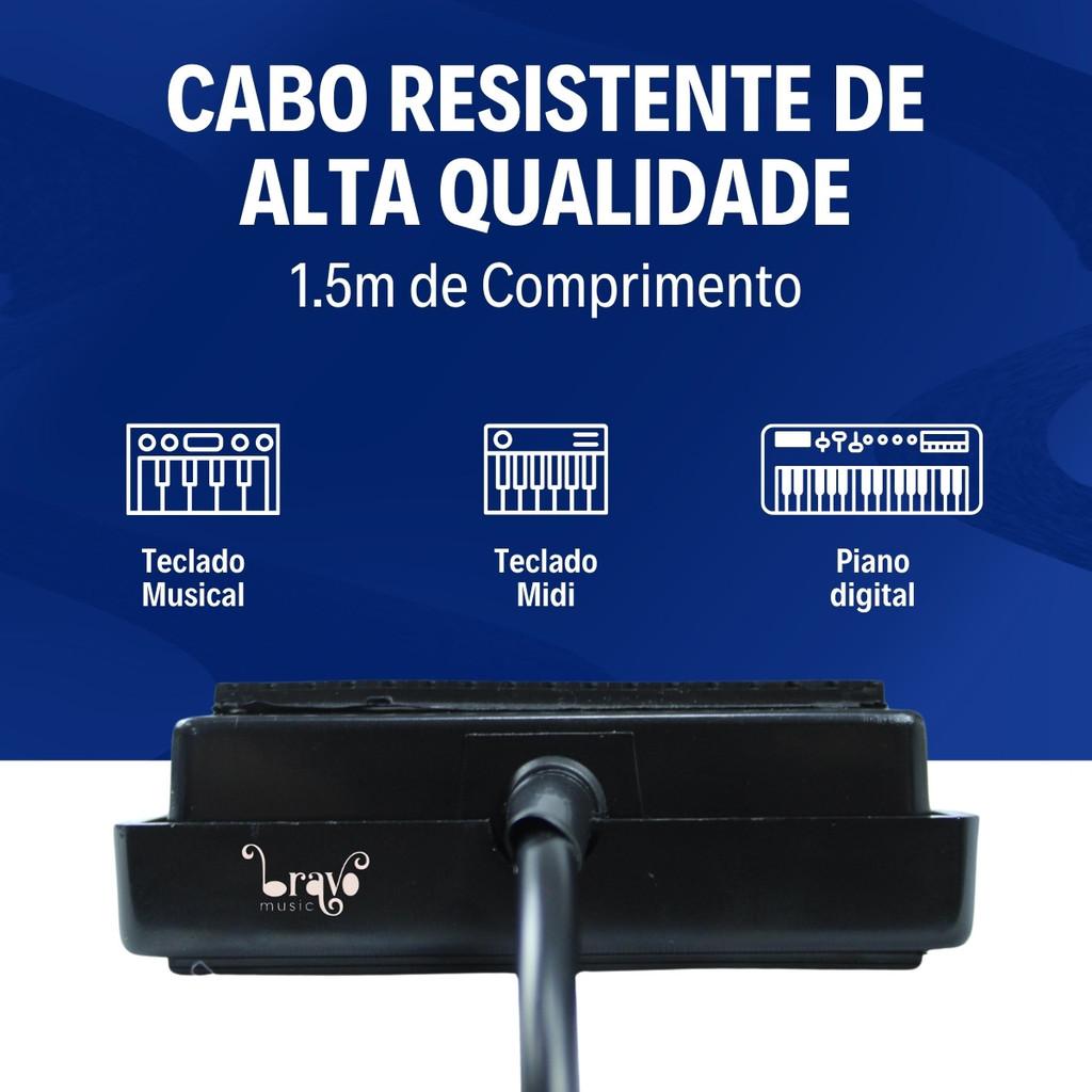 Pedal Sustain Para Teclado Bravo Music Bps20