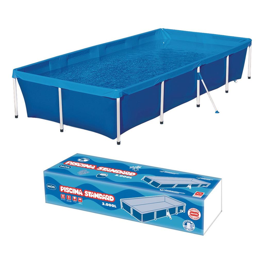 Piscina Estruturada 3000 Litros Azul Retangular Mor Infantil