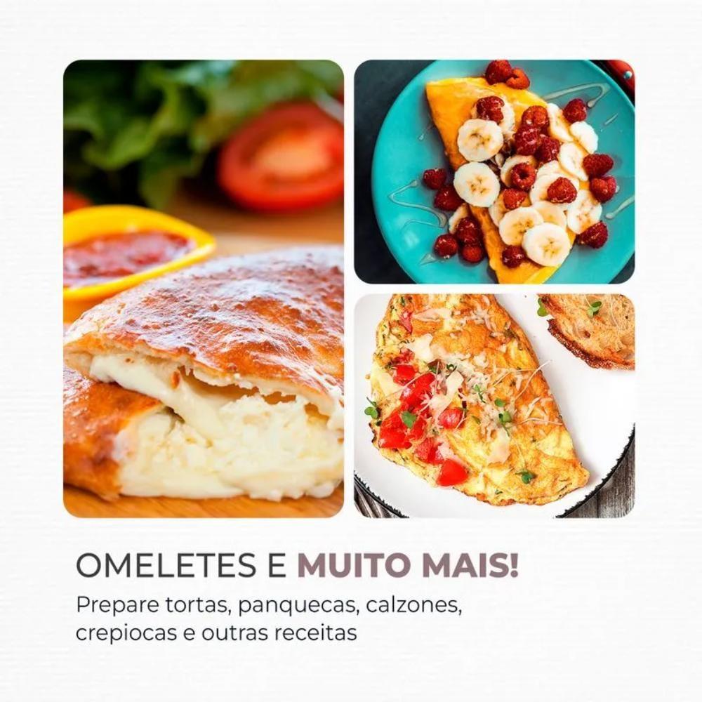 Omeleteira Mondial Easy Omelet Com Controle De Temperatura 800W Preto 127V - Om-02
