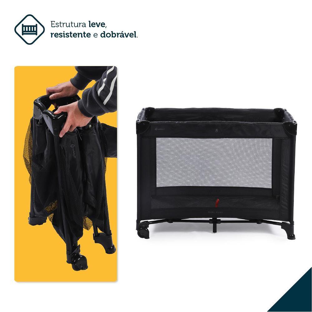 Berço Portátil Infantil C/Mosquiteiro Mini Play -safety 1st