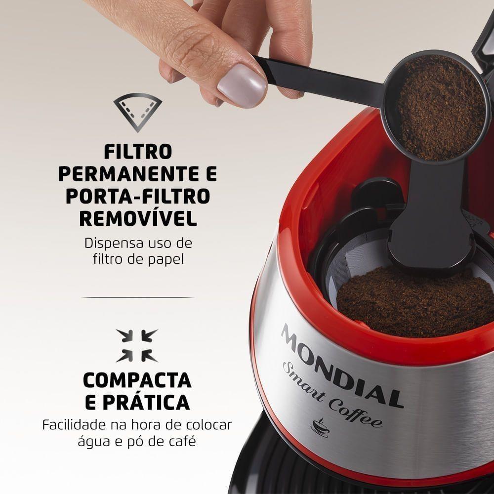 Cafeteira Mondial 2 Xícaras Smart Coffee C-42-2x-ri 127V