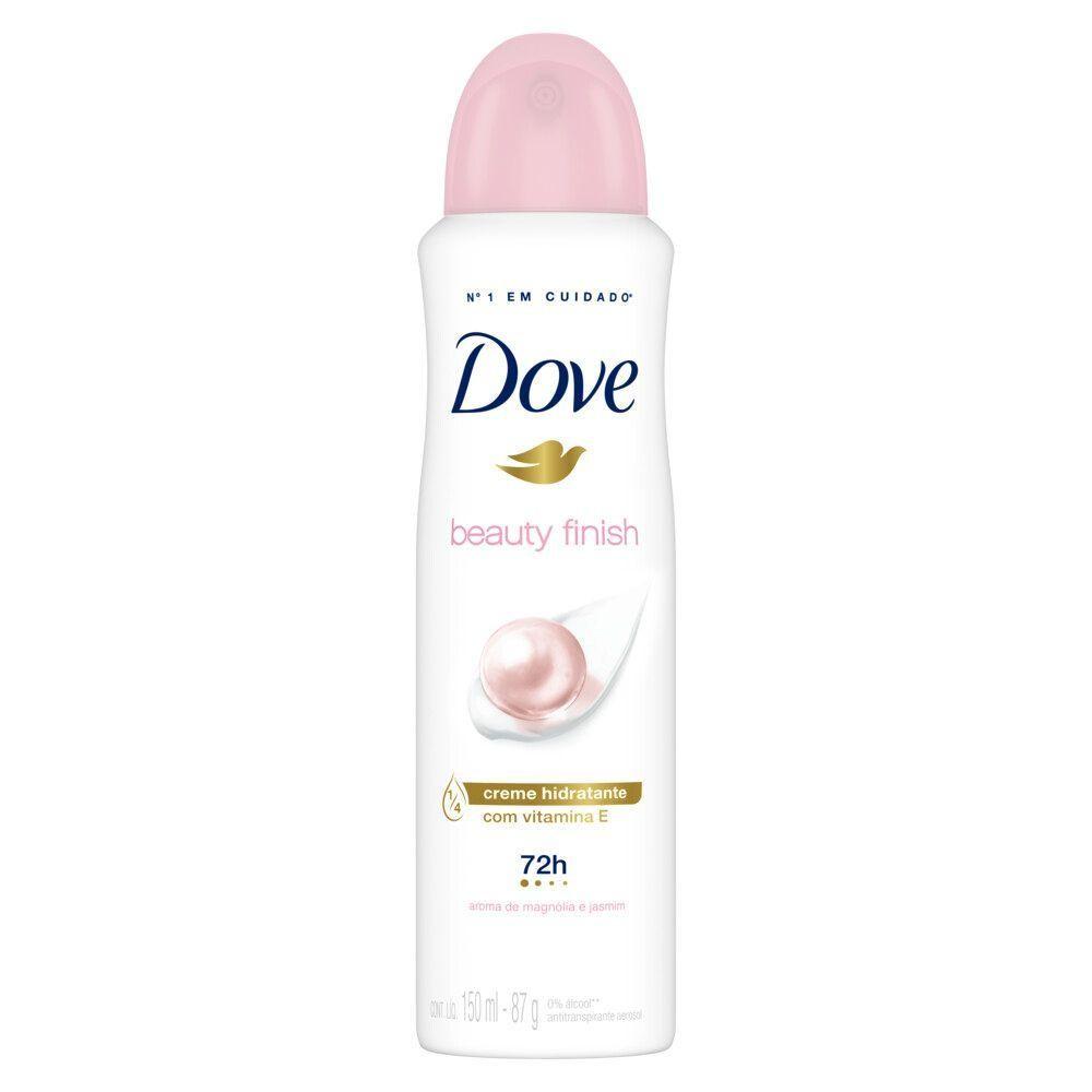 Kit 4 Desodorantes Antitranspirante Magnólia E Jasmim Dove Beauty Finish 150ml Cada