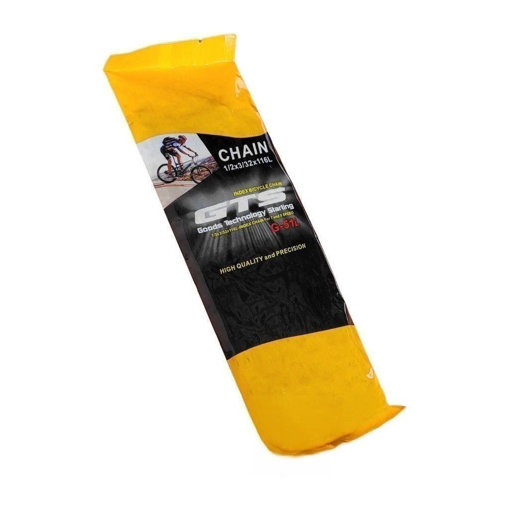 Corrente Gts Fina Index 7v 8v 21/24 Marchas 116 Elos Original