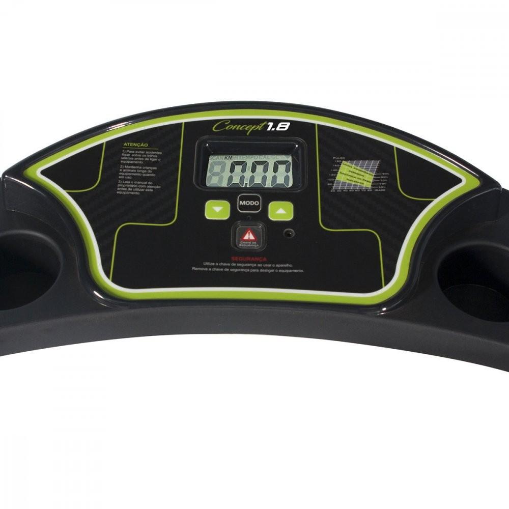Esteira Ergométrica Elétrica Dobrável Dream Fitness Concept 1.8 12km/h 3 Níveis 1 Programa