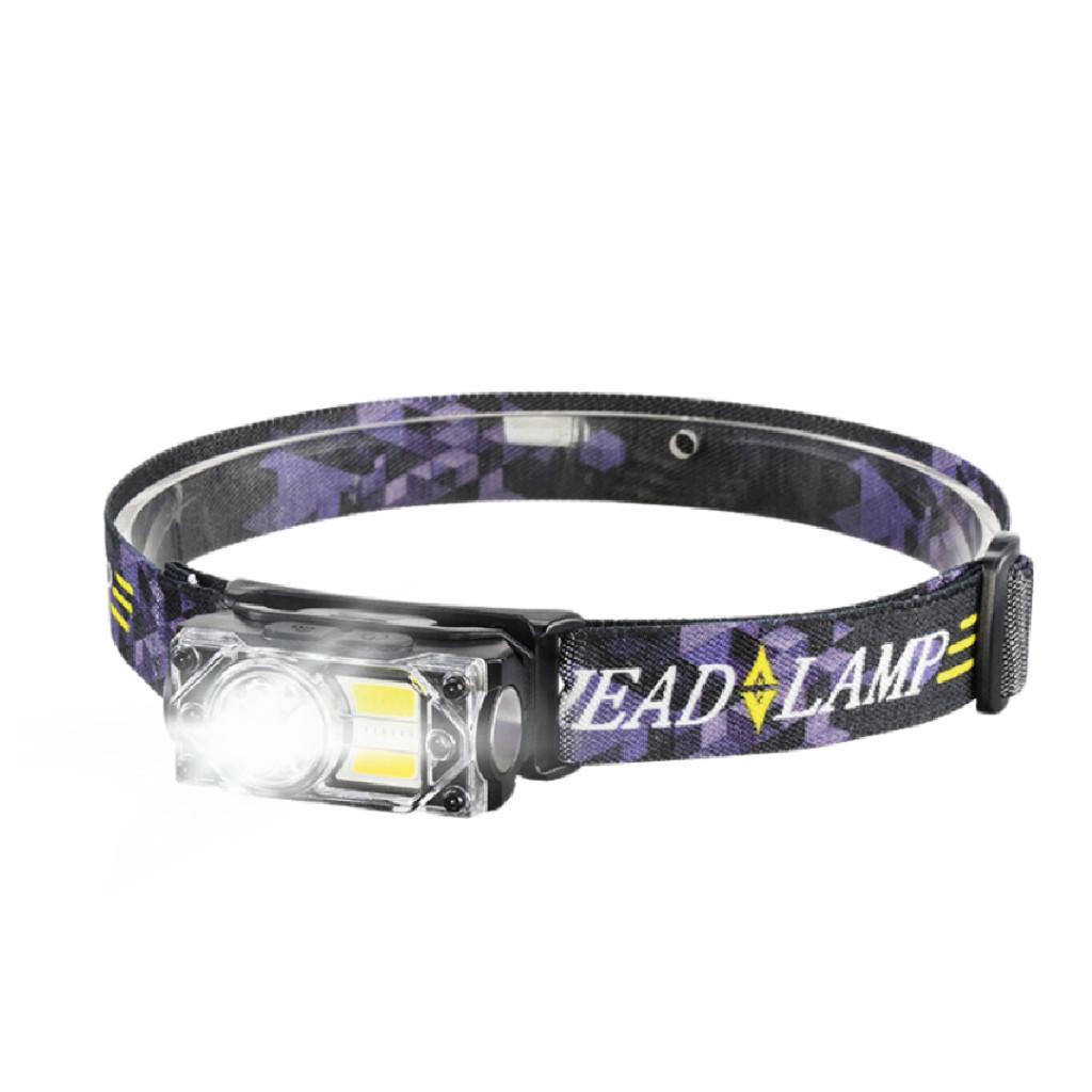 Lanterna Para Cabeça LED 3000 Lumens 3 Em 1 Luminária Profissional Recarregável Com USB