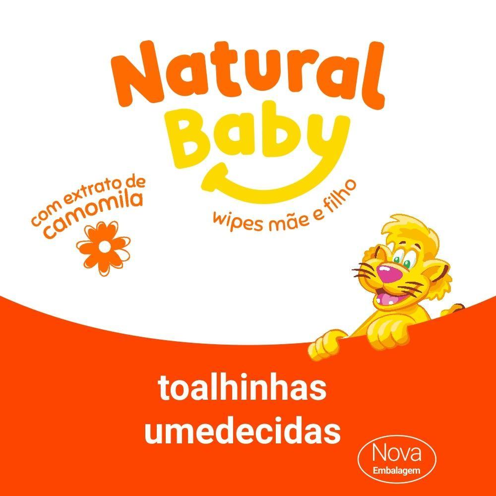 Toalhas Umedecidas Natural Baby Mãe E Filho 50un