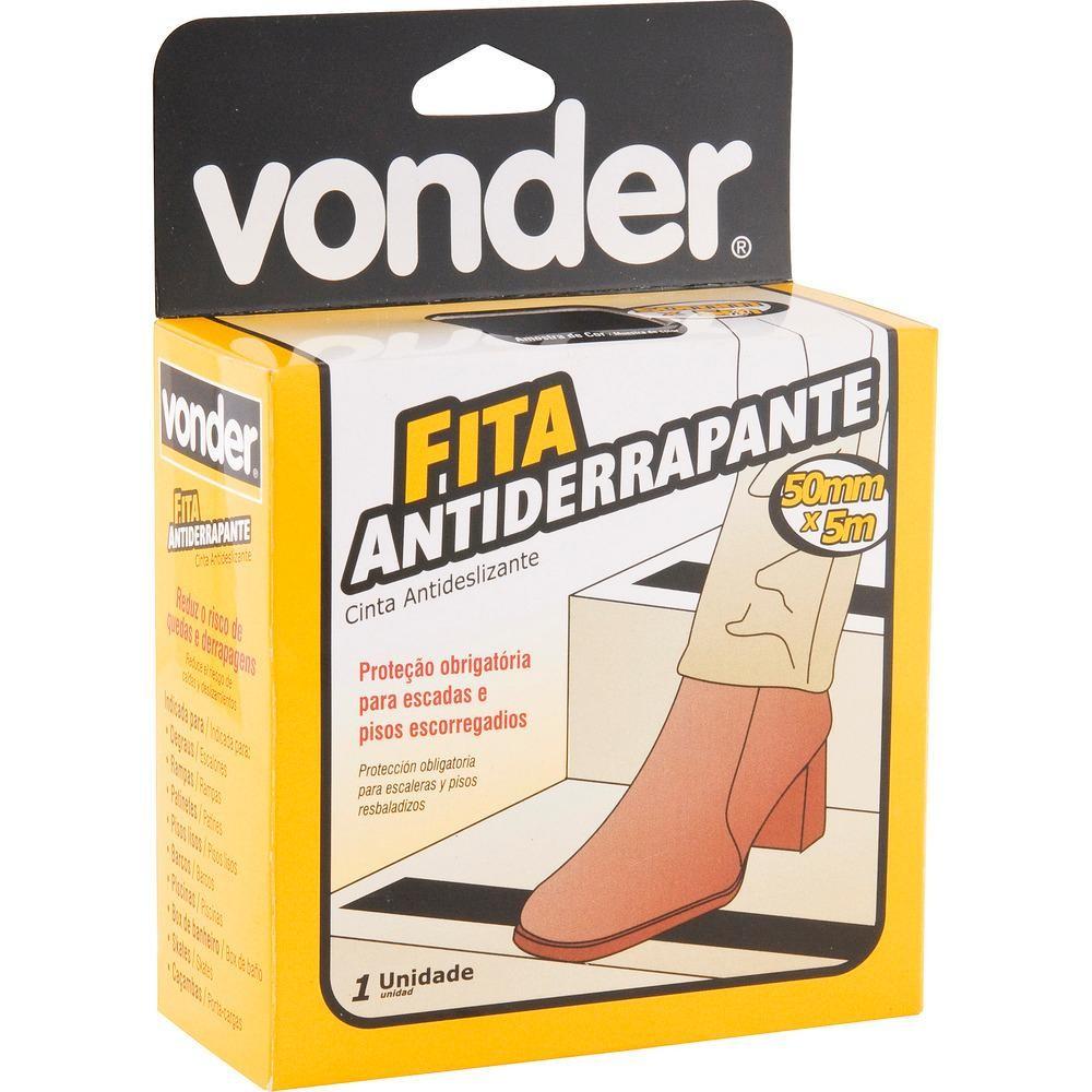 Fita Antiderrapante 50mmx5m Cinza Vonder