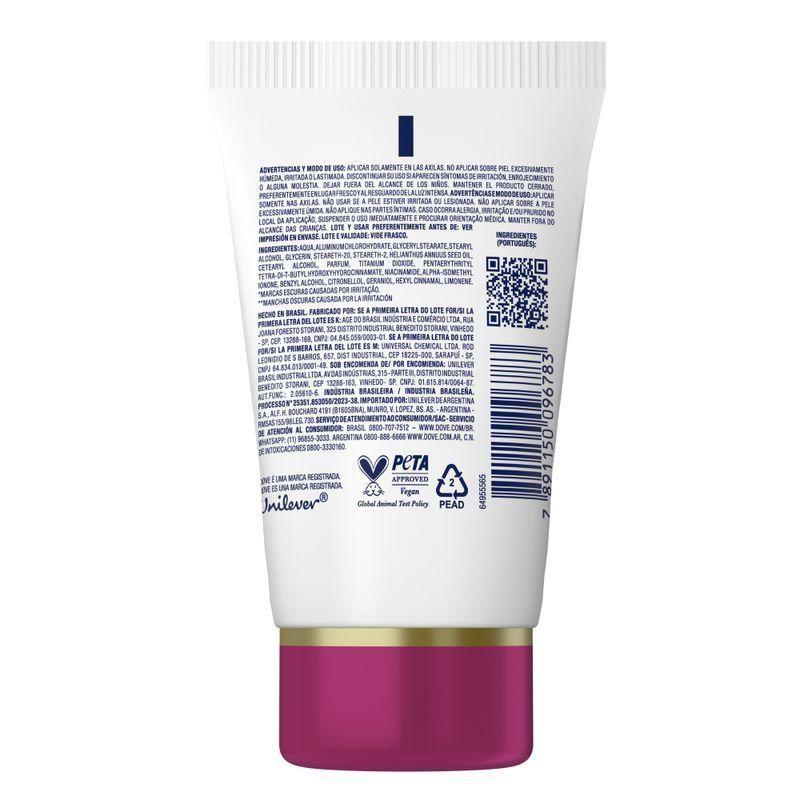 Desodorante Antitranspirante Em Creme Dove Sérum Feminino Previne Escurecimento 50g