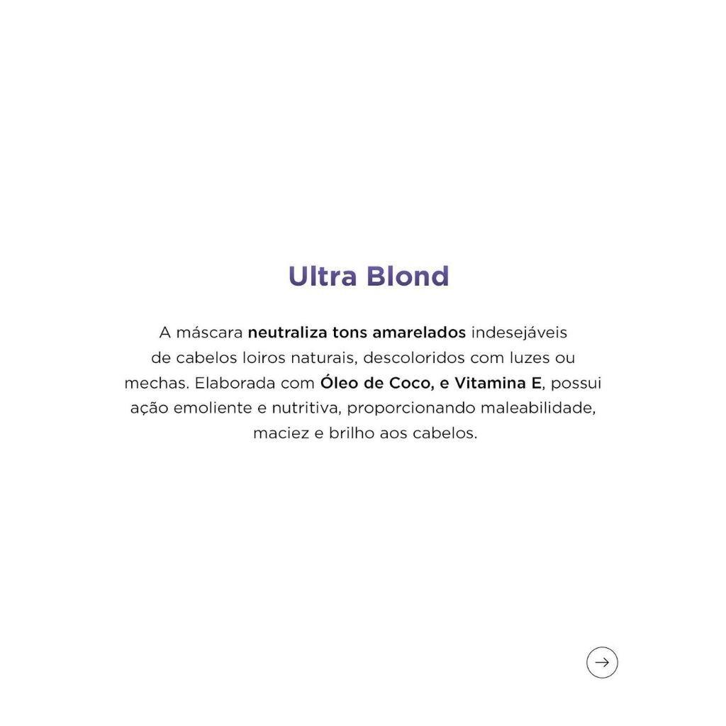 Máscara Tratamento Loiro Matizador Desamarelador ULTRA Blond Jacques Janine 80g
