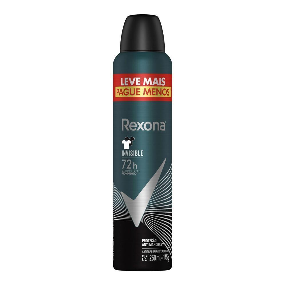 Rexona Men Desodorante Aerossol Invisible Com 250ml