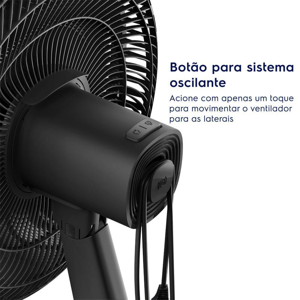 Ventilador De Mesa Electrolux 40cm 6 Pás Efficient Duoforce Air+ Cinza (efd40)