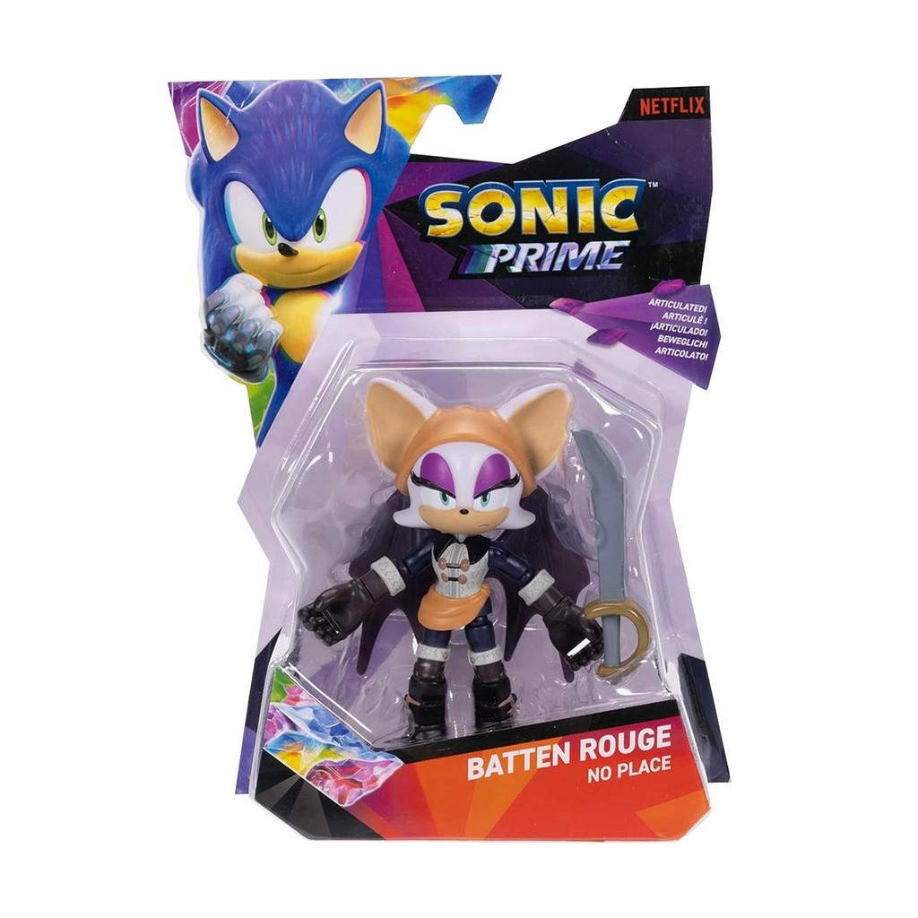 Boneca Articulada Batten Rouge No Place De 13cm -sonic Prime