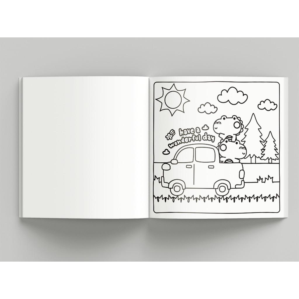 Cute Comfy Coloring Book For Adults - Fofo E Aconchegante - Livro De Colorir Adulto + 12 Canetas