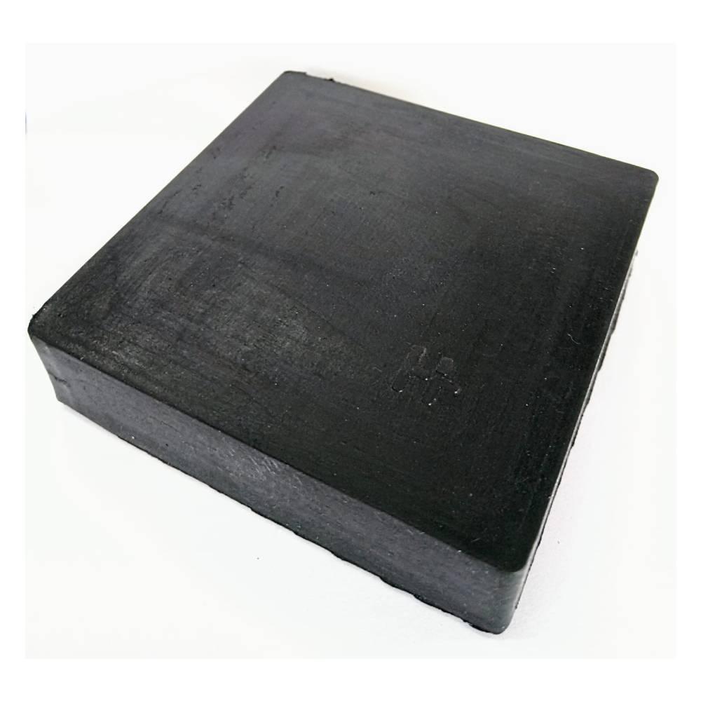 Calço De Borracha Quadrado Maciço 100x100x25 Hulter Ht1cbqm0