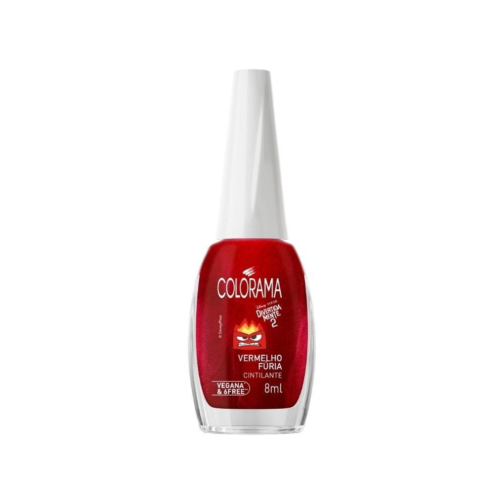 Esmalte Colorama Cremoso Divertidamente 2 Vermelho Fúria 8ml