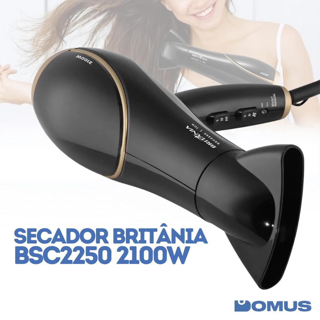 Secador De Cabelo Britânia Bivolt 2100w